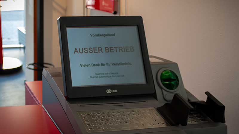 SB-Automat mit Kontodrucker der NASPA in Frichofen