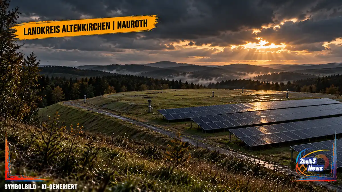 Begrünte und gesicherte ehemalige Hausmülldeponie als Symbolbild für die geplante Prüfung einer Freiflächen-PV-Anlage in Nauroth.