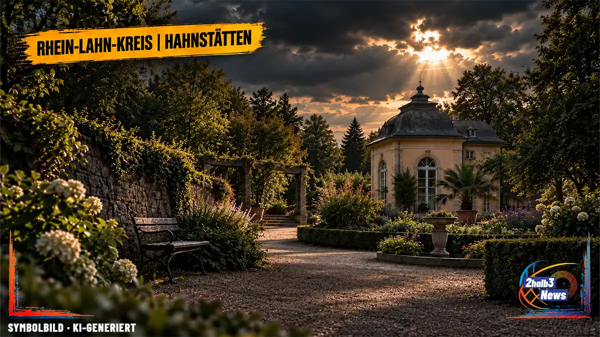 Botanischer Garten in Hahnstätten als Aufmacher zum Konflikt um die untersagte gewerbliche Nutzung eines Grundstücksteils für Hochzeiten und private Feiern.